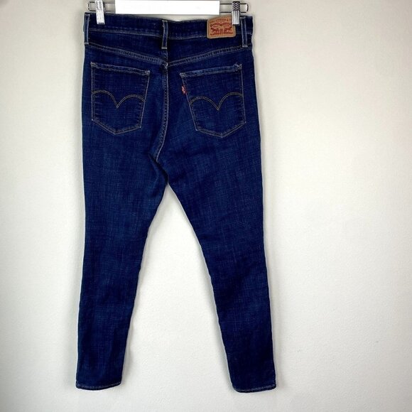 Levi's 311 Shaping Skinny Dark Distressed Jeans 30 - Picture 10 of 10